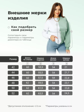 Свитшот женский толстовка больших размеров кофта ДФ581