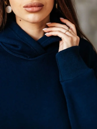 Однотонное худи с начесом