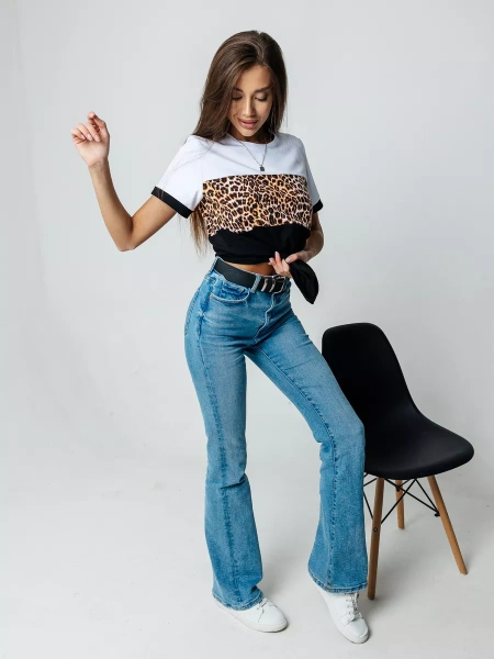 Футболка хлопок с принтом новогодняя больших размеров