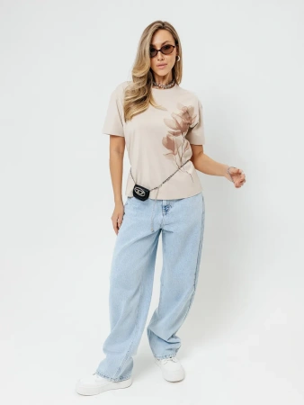 Футболка женская нарядная блузка больших размеров