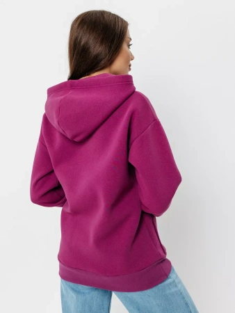 Однотонное худи с начесом