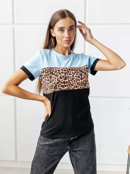 Футболка хлопок с принтом новогодняя больших размеров