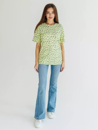 Футболка оверсайз с принтом большого размера