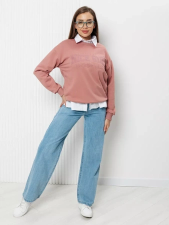 Свитшот женский толстовка больших размеров кофта ДФ579