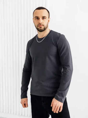 Лонгслив базовый с длинным рукавом