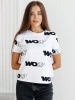 Футболка с принтом больших размеров новогодняя ФК561