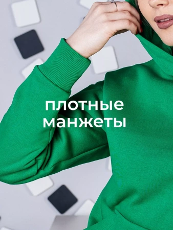 Однотонное худи с начесом