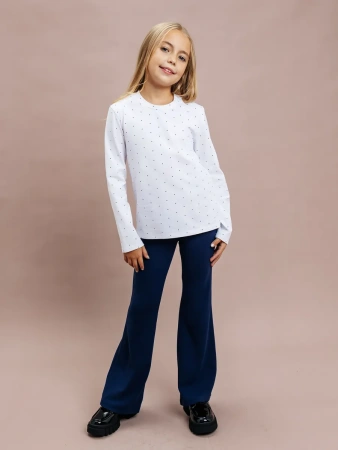 Школьные брюки клеш на резинке