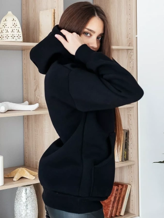 Однотонное худи с начесом