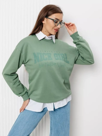 Свитшот женский толстовка больших размеров кофта ДФ579