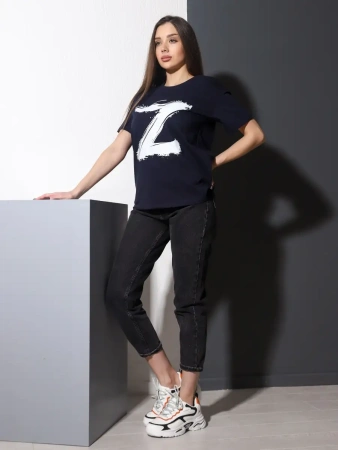 Футболка женская оверсайз с принтом Z