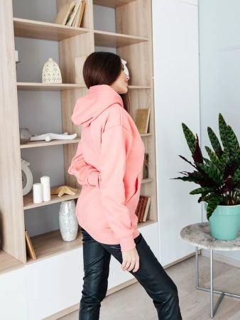 Однотонное худи с начесом