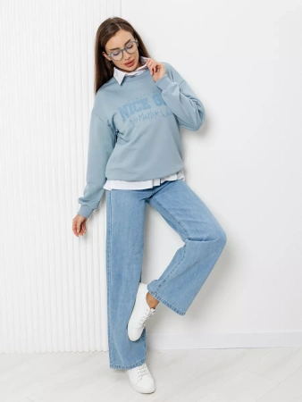 Свитшот женский толстовка больших размеров кофта ДФ579