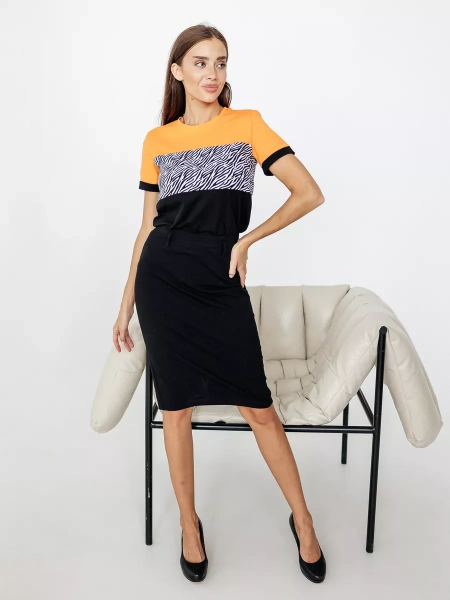 Футболка хлопок с принтом новогодняя больших размеров