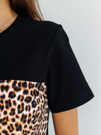 Футболка хлопок с принтом летняя больших размеров