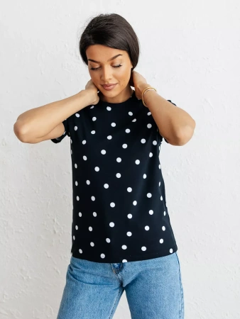 Футболка с принтом хлопок больших размеров новогодняя ФК561