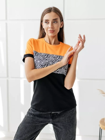 Футболка хлопок с принтом новогодняя больших размеров