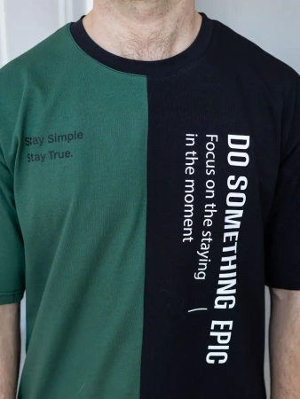 Футболка спортивная с принтом хлопок