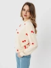 Свитшот женский с сердечками кофта нарядная ДФ580