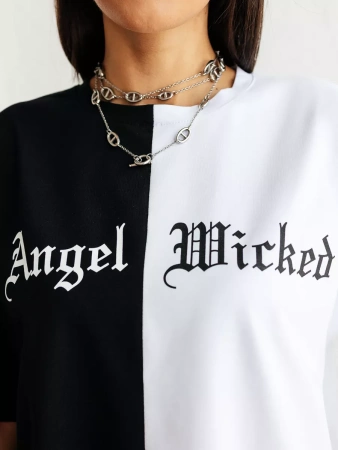 Футболка с принтом больших размеров спортивная ФК531