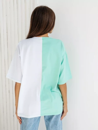 Футболка с принтом оверсайз больших размеров