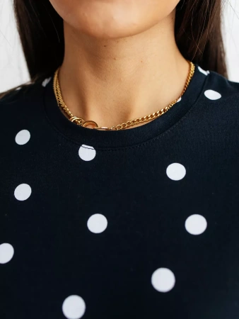 Футболка с принтом хлопок больших размеров новогодняя ФК561