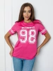 Футболка с принтом цифры больших размеров